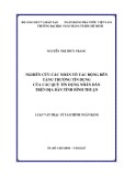 Luận văn Thạc sĩ Tài chính ngân hàng: Nghiên cứu các nhân tố tác động đến tăng trưởng tín dụng của các Quỹ tín dụng nhân dân trên địa bàn tỉnh Bình Thuận