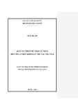 Luận văn Thạc sĩ Tài chính ngân hàng: Quản lý thuế thu nhập cá nhân đối với cá nhân không cư trú tại Việt Nam