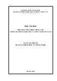 Luận án Tiến sĩ Quản lý khoa học và công nghệ:  Hiện thực hóa thiết chế tự chủ trong hệ thống khoa học và công nghệ Việt Nam