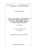 Luận văn Thạc sĩ Tài chính ngân hàng: Nâng cao năng lực cạnh tranh của ngân hàng thương mại cổ phần Đầu tư và Phát triển Việt Nam trong thời kì hội nhập