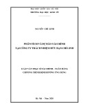 Luận văn Thạc sĩ Tài chính ngân hàng: Phân tích và dự báo tài chính tại Công ty trách nhiệm hữu hạn Chí Linh