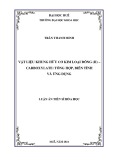 Luận án Tiến sĩ Hoá học: Vật liệu khung hữu cơ kim loại đồng(II)-carboxylate: Tổng hợp, biến tính và ứng dụng