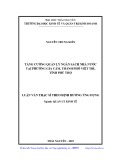 Luận văn Thạc sĩ Quản lý kinh tế: Tăng cường quản lý ngân sách nhà nước tại phường Gia Cẩm, thành phố Việt Trì, tỉnh Phú Thọ