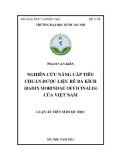 Luận án Tiến sĩ Dược học: Nghiên cứu thành phần hóa học, tạo chế phẩm có tác dụng sinh học của rễ Ba kích Việt Nam (Radix Morindae officinalis)