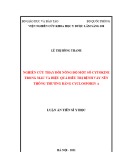 Luận án Tiến sĩ Y học: Nghiên cứu thay đổi nồng độ một số cytokine trong máu và hiệu quả điều trị bệnh vảy nến thông thường bằng Cyclosporin A