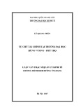 Luận văn Thạc sĩ Quản lý kinh tế: Tự chủ tài chính tại trường đại học Hùng Vương - Phú Thọ