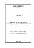 Luận văn Thạc sĩ Quản lý kinh tế: Chống gian lận về trị giá hải quan sau thông quan tại Cục hải quan thành phố Hà Nội