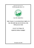 Luận văn Thạc sĩ Kinh tế nông nghiệp: Thực trạng và giải pháp phát triển cây mía tím trên địa bàn huyện Ba Chẽ, tỉnh Quảng Ninh