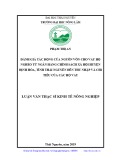 Luận văn Thạc sĩ Kinh tế nông nghiệp: Đánh giá tác động của nguồn vốn cho vay hộ nghèo từ Ngân hàng chính sách xã hội huyện Định Hóa, tỉnh Thái Nguyên đến thu nhập và chi tiêu của các hộ vay