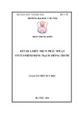 Luận án Tiến sĩ Y học: Kết quả điều trị vi phẫu thuật vỡ phình động mạch thông trước