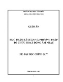 Giáo án học phần: Lí luận và phương pháp tổ chức hoạt động âm nhạc