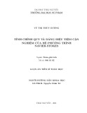 Luận án Tiến sĩ Toán học: Tính chính quy và dáng điệu tiệm cận nghiệm của hệ phương trình Navier-Stokes