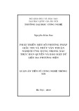 Tóm tắt Luận án Tiến sĩ: Phát triển một số phương pháp giấu tin và thủy vân thuận nghịch ứng dụng trong xác thực bản quyền và bảo mật dữ liệu đa phương tiện