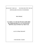 Luận văn Thạc sĩ Kinh tế: Tác động của rủi to tín dụng đến hiệu quả kinh doanh của các ngân hàng thương mại cổ phần tại Việt Nam