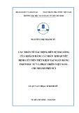 Luận văn Thạc sĩ Kinh tế: Các nhân tố tác động đến sự hài lòng của khách hàng cá nhân khi quyết định gửi tiền tiết kiệm tại ngân hàng TMCP Đầu Tư và Phát triển Việt Nam - Chi nhánh Phố Núi