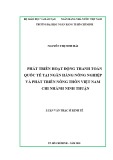 Luận văn Thạc sĩ Kinh tế: Phát triển hoạt động thanh toán quốc tế tại Ngân hàng Nông nghiệp và Phát triển Nông thôn Việt Nam chi nhánh Ninh Thuận