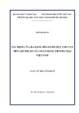 Luận văn Thạc sĩ Kinh tế: Tác động của đa dạng hóa danh mục cho vay đến lợi nhuận của ngân hàng thương mại Việt Nam