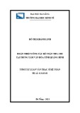 Tóm tắt Luận văn Thạc sĩ  Kế toán: Hoàn thiện công tác kế toán thu, chi tại Trung tâm văn hóa tỉnh Quảng Bình