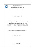 Tóm tắt Luận văn Thạc sĩ Kế toán: Hoàn thiện tổ chức thông tin kế toán trong chu trình doanh thu tại Công ty Cổ phần Dược phẩm Danapha