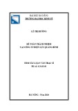Tóm tắt Luận văn Thạc sĩ Kế toán: Kế toán trách nhiệm tại Công ty Điện lực Quảng Bình