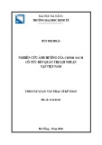 Tóm tắt Luận văn Thạc sĩ Kế toán: Nghiên cứu ảnh hưởng của chính sách cổ tức đến quản trị lợi nhuận tại Việt Nam