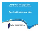 Bài giảng Cấu trúc dữ liệu và giải thuật: Các khái niệm cơ bản