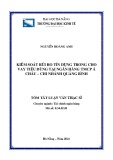 Tóm tắt Luận văn Thạc sĩ Tài chính ngân hàng: Kiểm soát rủi ro tín dụng trong cho vay tiêu dùng tại Ngân hàng TMCP Á Châu - Chi nhánh Quảng Bình