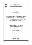 Tóm tắt Luận văn Thạc sĩ Quản trị kinh doanh: Hoàn thiện chiến lược truyền thông marketing bia Saigon Special của Tổng công ty Cổ Phần Bia-Rượu-Nước giải khát Sài Gòn tại thị trường Việt Nam