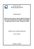 Tóm tắt Luận văn Thạc sĩ Kế toán: Kiểm soát hoạt động thu bảo hiểm xã hội bắt buộc đối với khối doanh nghiệp tại Bảo hiểm xã hội huyện Quảng Ninh, tỉnh Quảng Bình