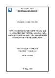 Tóm tắt Luận văn Thạc sĩ Tài chính ngân hàng: Phân tích rủi ro tín dụng đối với các Quỹ tín dụng nhân dân trên địa bàn tỉnh Thừa Thiên Huế thuộc quản lý của Bảo hiểm tiền gửi Việt nam – Chi nhánh Đà Nẵng