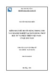 Tóm tắt Luận văn Thạc sĩ Tài chính ngân hàng: Kiểm soát rủi ro tín dụng trong cho vay doanh nghiệp tại Ngân hàng thương mại cổ phần Đầu tư và Phát triển Việt Nam – Chi nhánh Quảng Nam