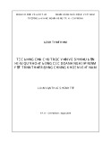 Luận văn Thạc sĩ Kinh tế: Tác động của cấu trúc vốn và sở hữu đến hiệu quả hoạt động các doanh nghiệp niêm yết trên thị trường chứng khoán Việt Nam
