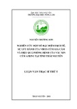 Luận văn Thạc sĩ Thú y: Nghiên cứu một số đặc điểm dịch tễ, sự lưu hành của virus cúm gia cầm và hiệu quả phòng bệnh của vắc xin cúm A/H5N1 tại tỉnh Thái Nguyên