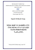 Khoá luân tốt nghiệp cử nhân hoá học: Tổng hợp và nghiên cứu ứng dụng của vật liệu nano perovskite Y0.8Sr0.2FeO3