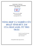 Khoá luân tốt nghiệp cử nhân hoá học: Tổng hợp và nghiên cứu hoạt tính hút ẩm của silicagel từ tro trấu