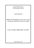 Luận văn Thạc sĩ Khoa học vật chất: Nghiên cứu tổng hợp oxit nano CoFe2O4, CuFe2O4 và bước đầu thăm dò ứng dụng của chúng