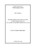 Luận văn Thạc sĩ Hoá học: Tổng hợp, nghiên cứu đặc trưng cấu trúc và hoạt tính quang xúc tác của vật liệu nano TiO2 biến tính bằng Fe2O3 và CuO