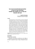 Nhu cầu của người dân địa phương về dịch vụ sinh thái rừng: Trường hợp nghiên cứu tại Vùng núi phía Bắc Việt Nam