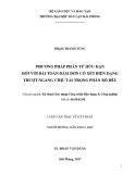 Luận văn Thạc sĩ Kĩ thuật: Phương pháp phần tử hữu hạn đối với bài toán dầm đơn có xét biến dạng trượt ngang chịu tải trọng phân bố đều