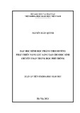 Luận án Tiến sĩ Khoa học Giáo dục: Dạy học hình học phẳng theo hướng phát triển năng lực sáng tạo cho học sinh chuyên toán trung học phổ thông