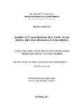 Luận văn Thạc sĩ Kỹ thuật: Nghiên cứu giải pháp hạ mực nước ngầm trong thi công hố đào sâu ở Hải Phòng