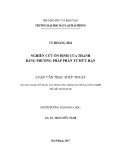 Luận văn Thạc sĩ Kỹ thuật: Nghiên cứu ổn định của thanh bằng phương pháp phần tử hữu hạn