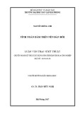 Luận văn Thạc sĩ Kỹ thuật: Tính toán dầm trên nền đàn hồi