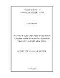 Luận án Tiến sĩ Khoa học Giáo dục: Phát triển năng lực đọc hiểu ngoại ngữ cho sinh viên đại học ngành Ngôn ngữ, Văn học và Văn hóa nước ngoài