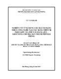 Luận văn Thạc sĩ Kỹ thuật: Nghiên cứu ứng dụng cọc đất xi măng theo công nghệ tạo cọc bằng thiết bị trộn kiểu tia phun xi măng (Jet – Grouting) cho địa bàn thành phố Hải Phòng