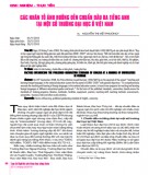 Các nhân tố ảnh hưởng đến chuẩn đầu ra tiếng Anh tại một số trường Đại học ở Việt Nam