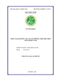 Tóm tắt Luận án Tiến sĩ Nông nghiệp: Chọn tạo hai dòng vịt cao sản hướng thịt cho chăn nuôi thâm canh