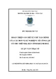 Luận văn Thạc sĩ: Hoàn thiện cơ chế tự chủ tài chính của các đơn vị sự nghiệp y tế công lập có thu trên địa bàn tỉnh Khánh Hoà