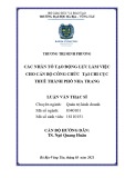 Luận văn Thạc sĩ: Các nhân tố tạo động lực làm việc cho cán bộ công chức tại Chi cục Thuế thành phố Nha Trang