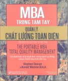 Ebook MBA trong Quản lý chất lượng toàn diện: Phần 1